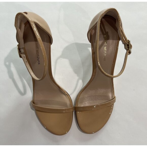 Stuart Weitzman Nudistsong Heel in Adobe - Picture 2 of 8
